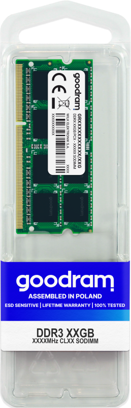 Memorie RAM notebook GoodRam SODIMM DDR3 4GB 1600Mhz CL 11