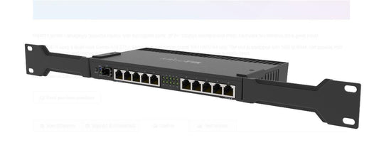 MikroTik RouterBOARD 4011iGS+ with Annapurna Alpine AL21400 Cortex A15CPU (4-cores, 1.4GHz per core), 1GB RAM, 512 MB, 10xGbit LAN, 1xSFP+port, RouterOS L5, desktop case, rackmount ears, PSU