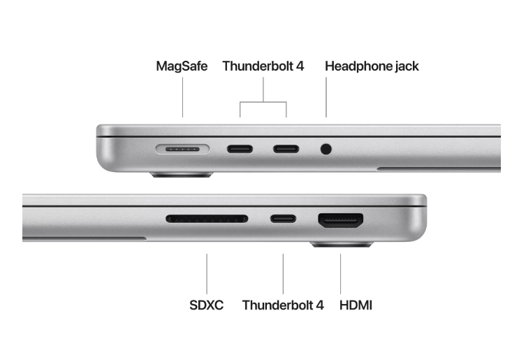 MacBook Pro 14.2"/Apple M4 (CPU 10-core, GPU 10-core, Neural Engine 16-core)/16GB/512GB - Silver - INT KB