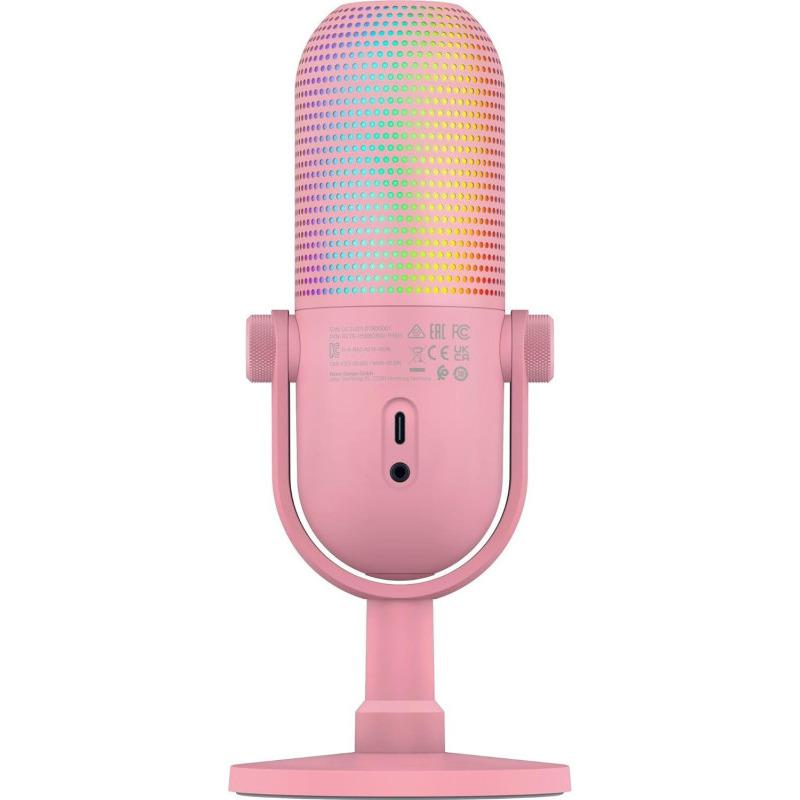 Microfon Razer Seiren V3 Mini Chroma RGB USB, frecventa raspuns 20 Hz - 20000 Hz, sensibilitate 110 dB (THD > 1% at 1 kHz), negru