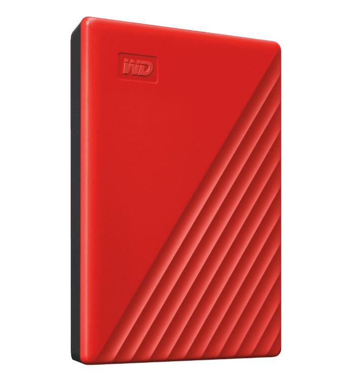 HDD Extern WD My Passport, 2TB, 2.5", Rosu, USB 3.2