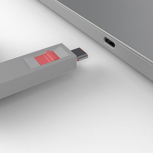 Lindy USB Type C Port Blocker Key, pachet de 4, dimensiuni 14.52x112.5x11.25mm, roz