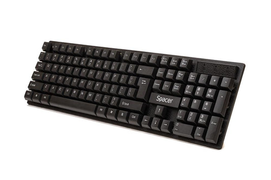 KIT Tastatura si Mouse Spacer SPDS-1100 fara fir, USB, tastatura wireless + mouse wireless, black, „SPDS-1100”