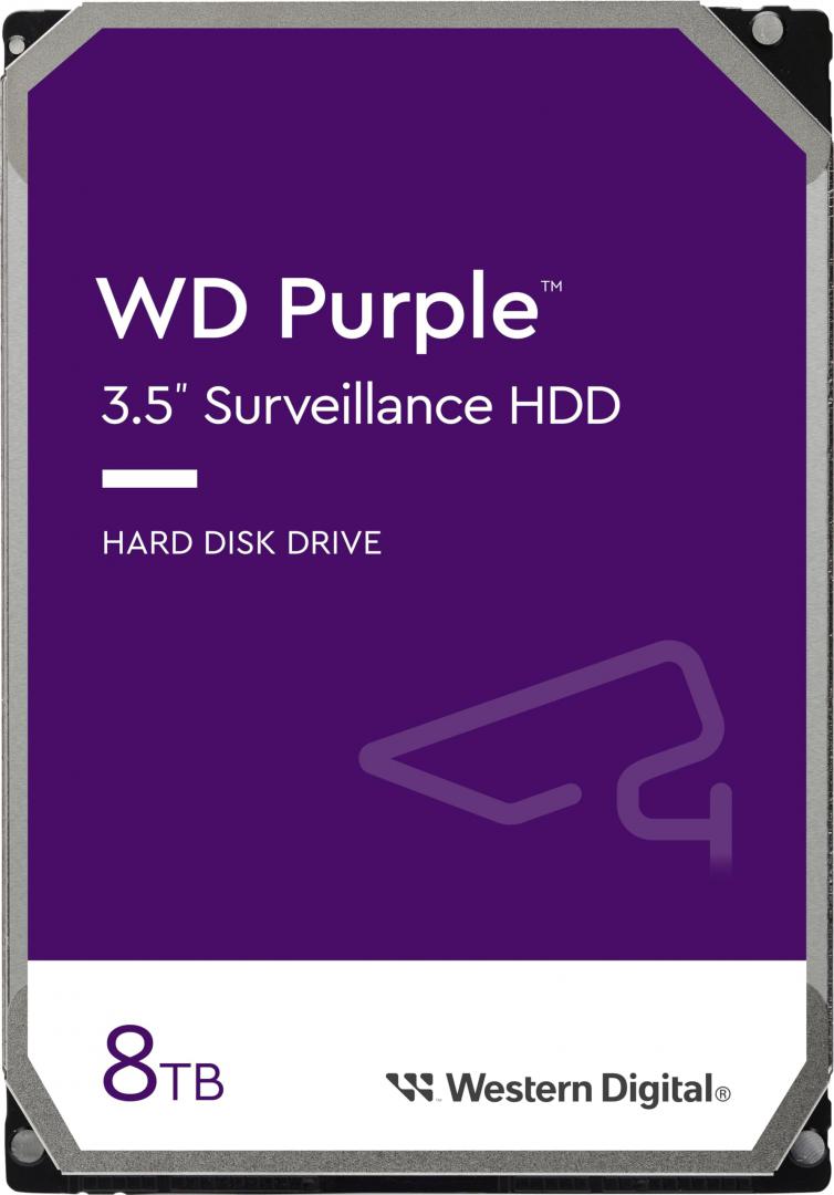 HDD Surveillance WD 8TB SATA-III 3.5" 5640RPM 256MB Purple