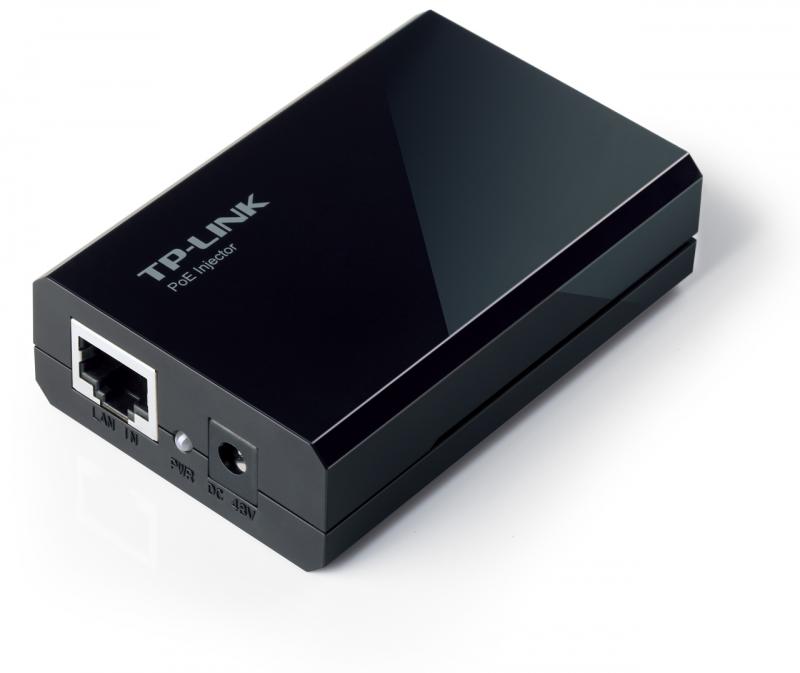 TP-Link, PoE Injector, IEEE 802.3af, plastic case, pocket size, plug and play