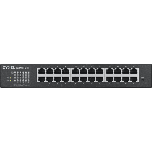 Zyxel GS1900-24, 24-port GbE L2, 24 Port Smart Switch, rackmount,