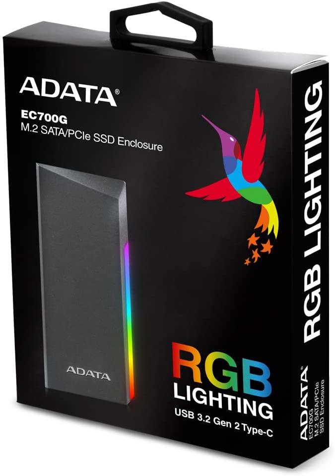 Rack extern SSD/HDD Adata EC700G M.2, USB 3.2 Gen2 Type C