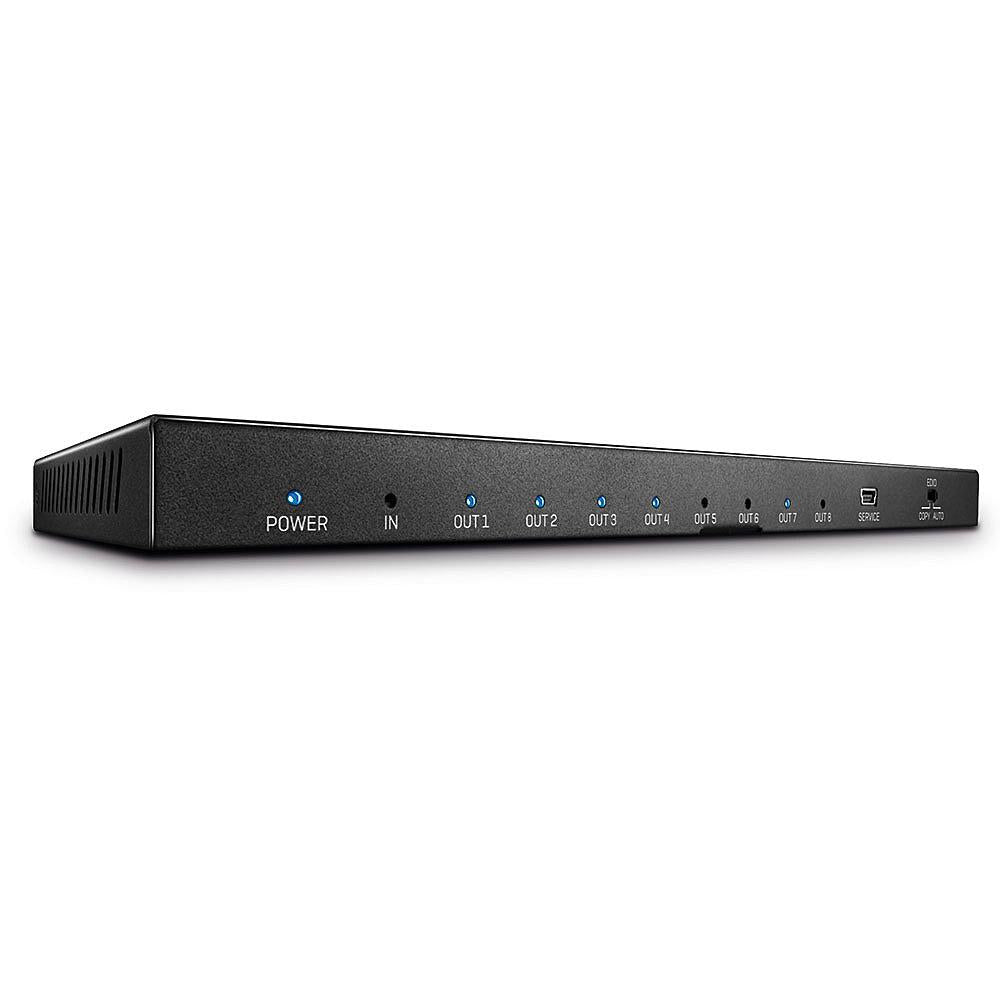 Splitter Lindy 8 Port HDMI 2.0, latime de banda suportata 18Gbps, rezolutie maxima 3840x2160@60Hz 4:4:4 8bit, negru