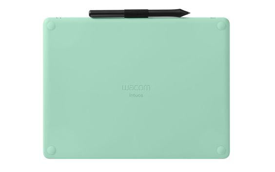 Tableta grafica Intuos M Black, cu Bluetooth, dimensiune 264x200x8.8mm, suprafata activa 216x135mm, rezolutie 2540 lpi, nivele de presiune 4096, fara multi touch, compatibilitate Windows 7, macOS X 10.11, Android 6, Chrome OS 87 sau variante mai noi