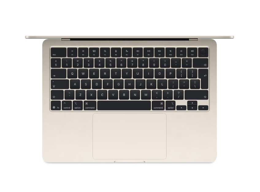 MacBook Air 13.6" Retina/Apple M4 (CPU 10-core, GPU 10-core, NeuralEngine 16-core)/24GB/1TB - starlight - INT KB (2025) 35W (cto fr om MC6A4RO/A)