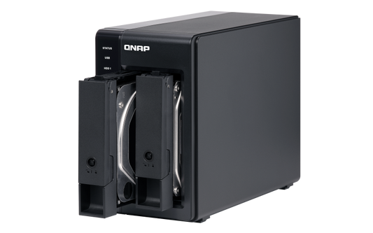 Extensie USB QNAP TR-002 2-Bay, 2.5/3.5 SATA 6Gbps HDD (neincluse), 1xUSB3.11 (type-c), tower, PSU adaptor 36W, garantie 2 ani