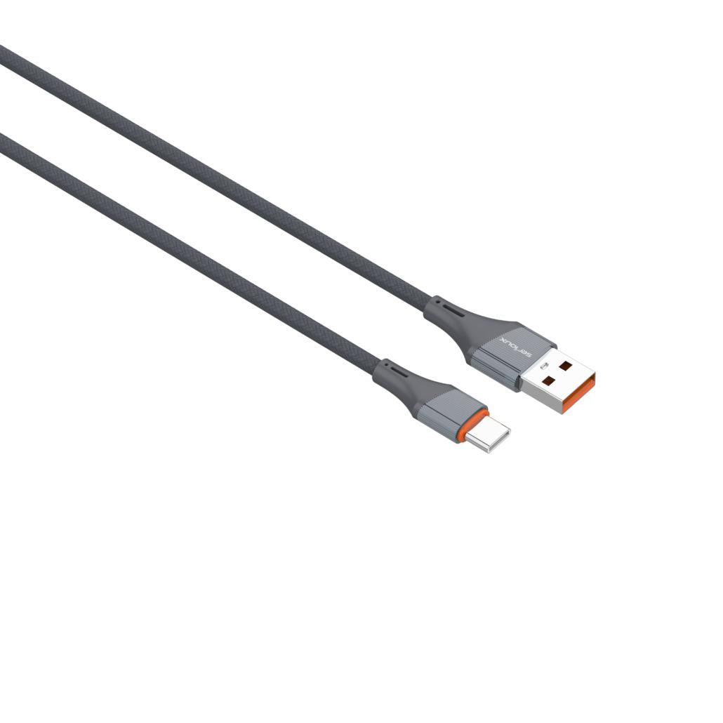Cablu Serioux USB-A-TYPE-C 1M 30W.Lungime: 100 cm, Ie?ire: 30W, tip cablu: USB-A la USB-C, culoare: Gri, func?ie: înc?rcare ?i sincronizare