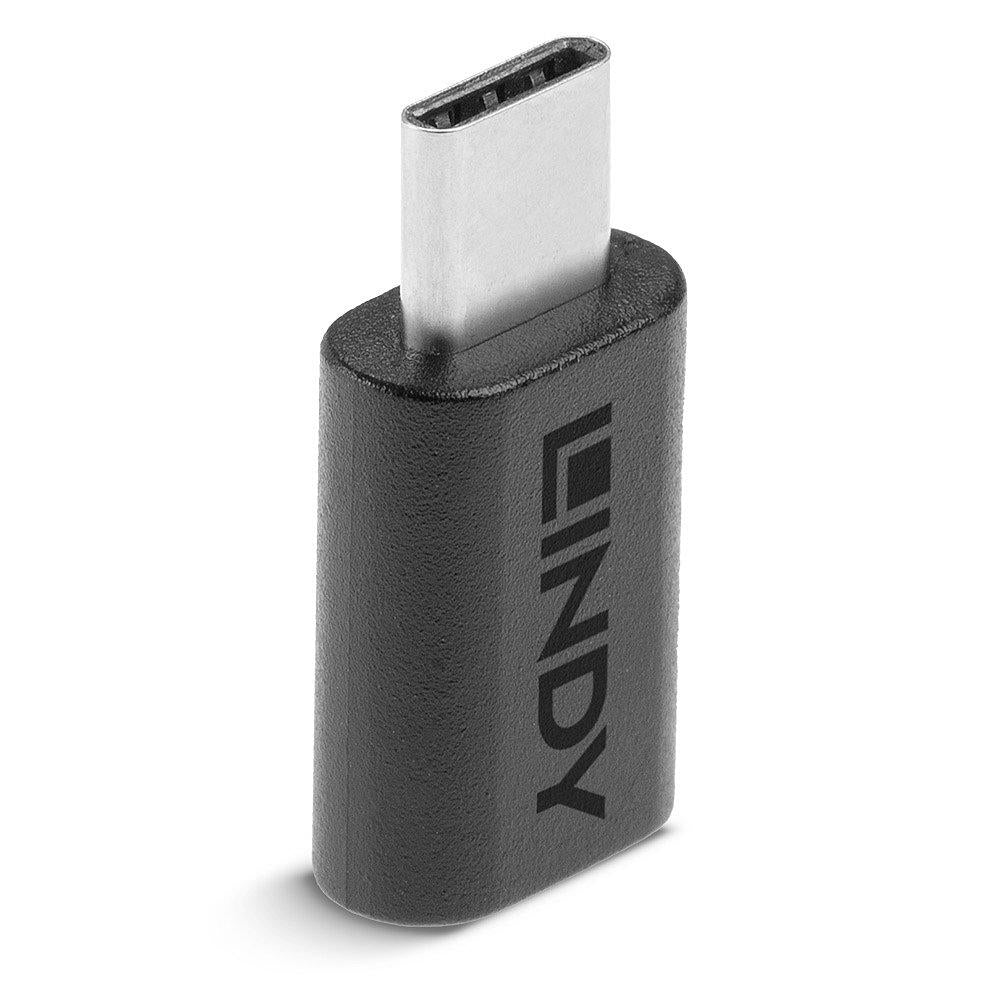 Adaptor Lindy USB 3.2 Type C la C, dimensiuni 26.5x13x7.5mm, latime de banda suportata 20Gbps, negru
