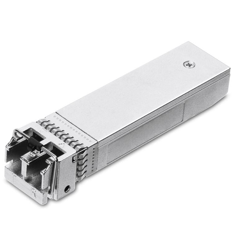 "10Gbase-SR SFP+ LC Transceiver SPEC: 850nm Multi-mode, LC Duplex Connector, Up to 300m Distance"