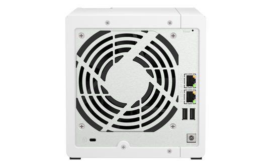 NAS QNAP 433 4-Bay, CPU ARM 2.0GHz Quad core, RAM 4GB, HDD 2.5"/3.5" SATA 6Gbps (neincluse), LAN: 1 x 2.5GbE + 1 x GbE, USB3.2 Gen1: 1 USB2.0: 2, tower, adaptor alimentare, garantie 2 ani