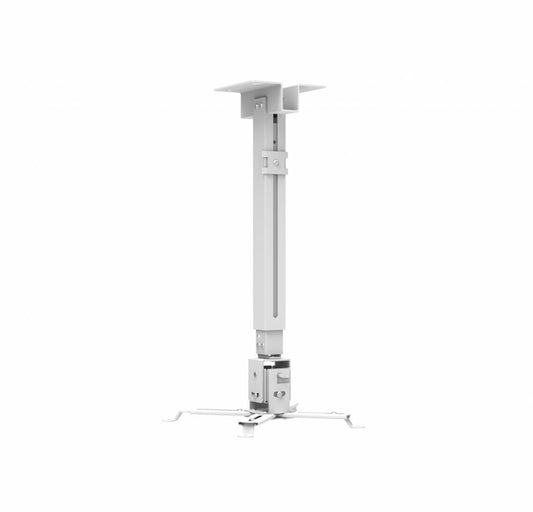 Suport tavan videoproiector Serioux, PJM1A,model universal de montare, Tilt:-15 to +15 ° , Max 10kg, Inaltime reglabila 430-650mm, culoare argintiu
