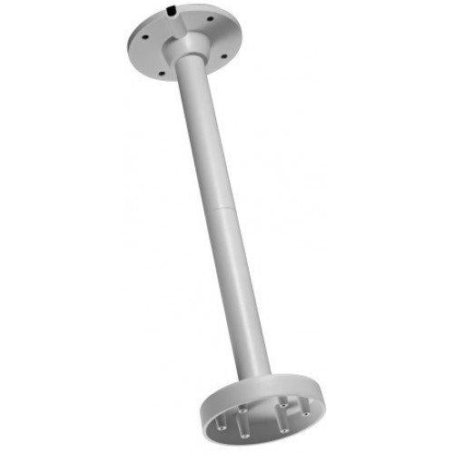 Suport de tavan pentru camere dome Hikvision DS-1471ZJ-155, culoare alba, dimensiuni: Ø 155 mm × 565 mm, greutate: 650 g (