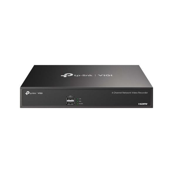 NVR TP-Link VIGI 4 canale 1004H; 8MP, 1SATA Interface, max 10TB, H.265+; ONVIF