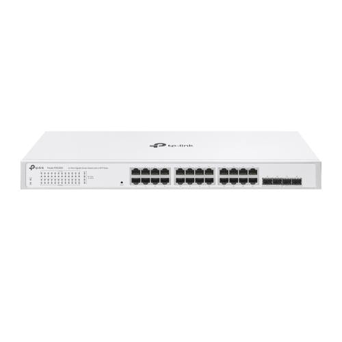 Switch TP-Link cu 24 de porturi, 24× 10/100/1000 Mbps RJ45 Ports (Auto- Negotiation/Auto MDI/MDIX), capacitate switch 56 Gbps, dimensiuni (440× 180×44 mm)
