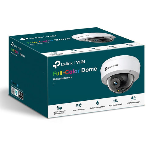 Camera IP Dome TP-Link VIGI C250(2.8MM), 5MP, Lentila 2.8mm, IR+WL 30ml, rezolutie video 2880 X 1620, H.265+/H.265/H.264+/H.264,