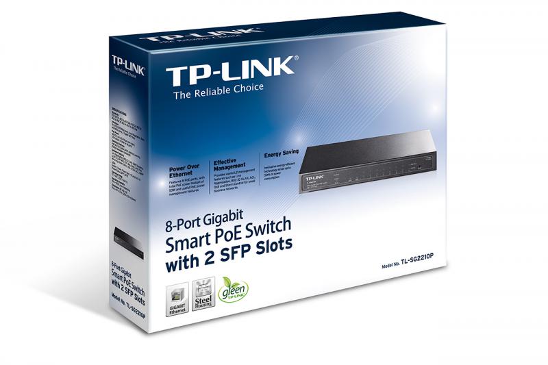 Switch TP-Link TL-SG2210P, 8 port, 10/100/1000 Mbps