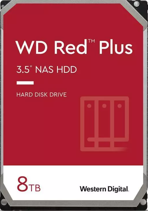HDD WD 8TB SATA-III 5640RPM 256MB Red Plus