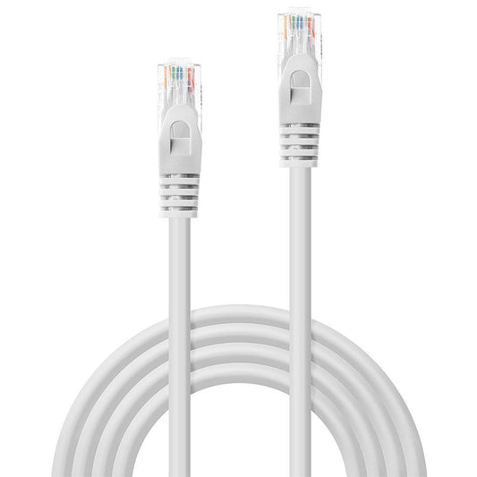 Cablu de retea Lindy 2m Cat.6 U/UTP, alb