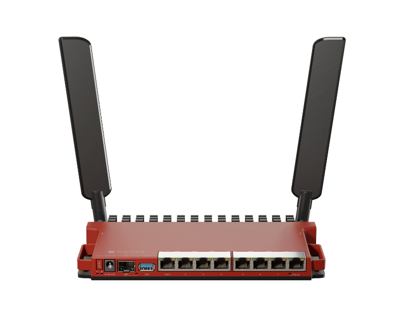 Mikrotik router wireless L009UiGS-2HaxD-IN, Procesor: 800Mhz, Memorie: 512mb RAM, 128Mb NAND, Interfata: 8 x 10/100/1000Mbps, 1 x SFP, Dimesiuni: 220x125x22mm, Licenta RouterOS: L5, 2 x antene externe 4DBI.