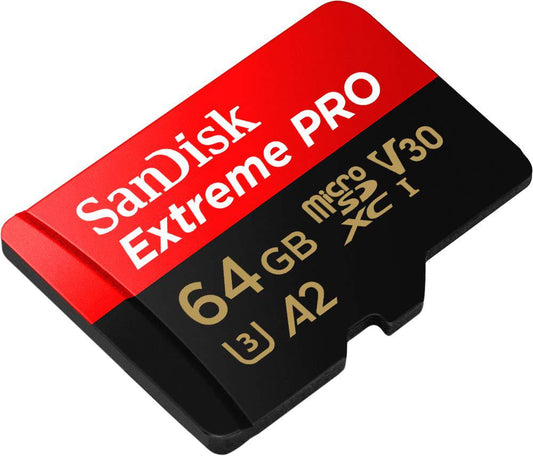 Card de Memorie MicroSDXC SanDisk Extreme PLUS, 64GB, Clasa 10, R/W speed: up to 100MB/s/ 90MB/s, include adaptor SD (pentru telefon)