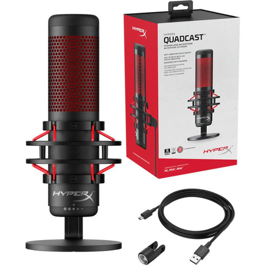 Microfon HP HyperX QuadCast, negru