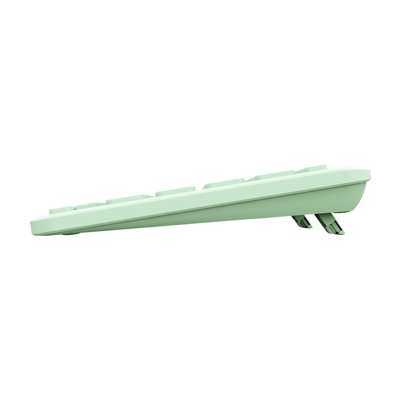 Tastatura Trust Lyra Wireless, conexiune USB-A, USB-C 1.1, raza de acoperire wireless 10m, 1x AAA baterie, compatibila cu laptop, pc, Bluetooth devices, tableta, alba