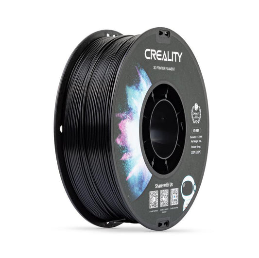 CREALITY CR-ABS 3D Printer Filament, Black, temperatura printare: 220-260, Diametru Filament: 1.75mm, rezistenta la tractiune: 43MPa,diametru suport filament: 200mm, NON-Toxic, Utilizare: pana la 6 luni de la deschiderea ambalajului.