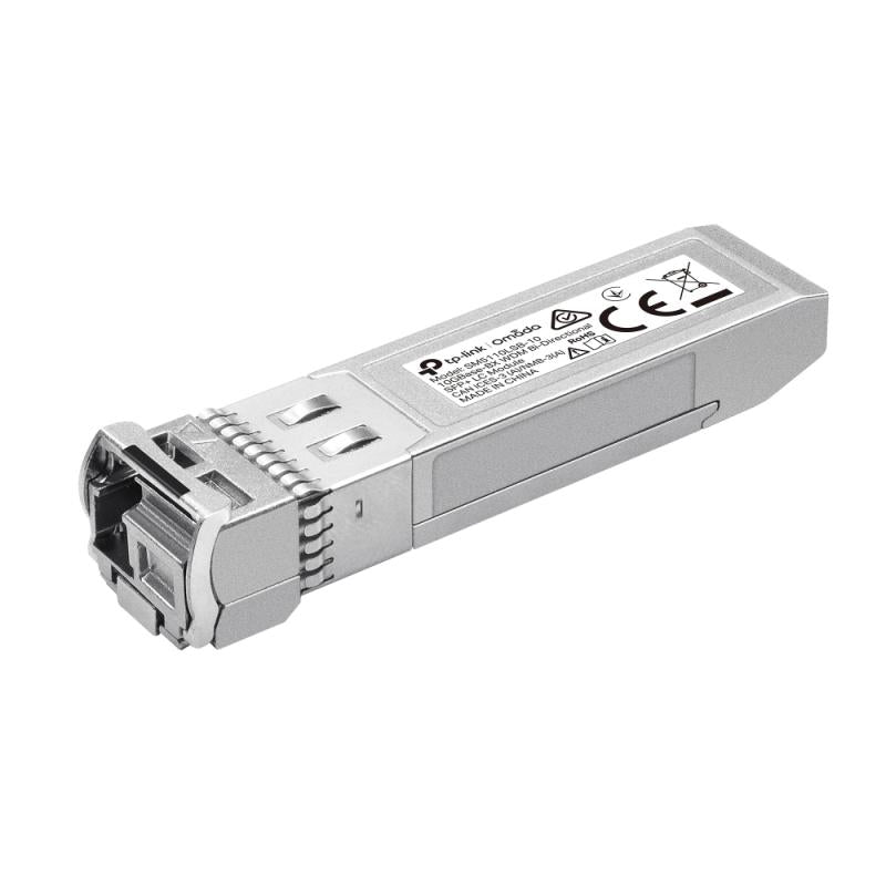 Omada 10Gbase-BX Single-Mode WDM Bi-Directional SFP+ Module SPEC: LC/UPC Connector, TX:1270nm/RX:1330nm, Single-mode, 10km