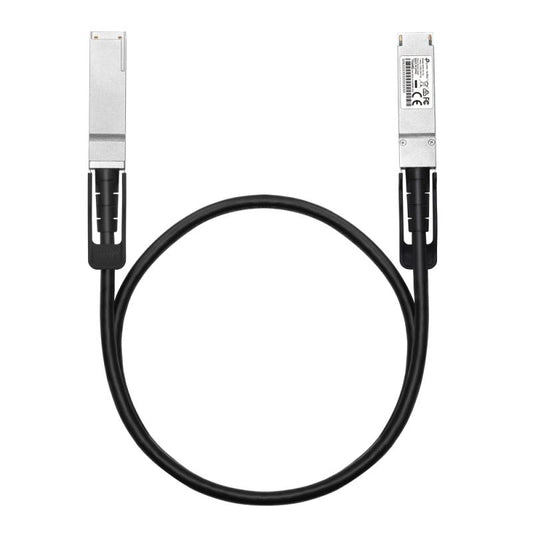 Cablu Omada 1m 100G QSFP28 1m Distance, Support data rate of 100Gbps and 40Gbps, Compatible with 100G QSFP28 Slot and 40G QSFP+ Slot, Plug and Play