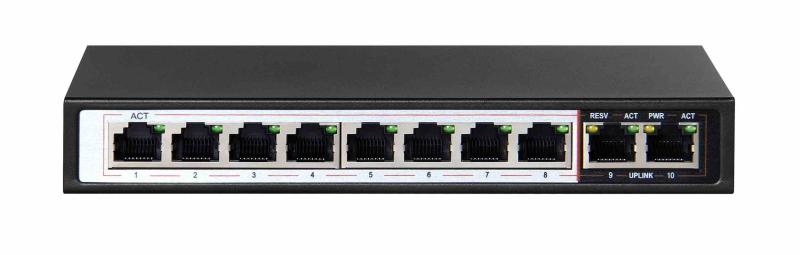 Extralink CERES  PoE Switch  8x 100Mb/s PoE/PoE+ 2x RJ45 Uplink 100Mb/s 96W