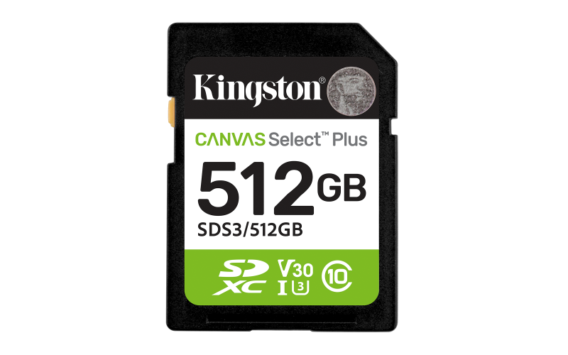 Card de Memorie SDXC Kingston,512GB,Canvas Select Plus