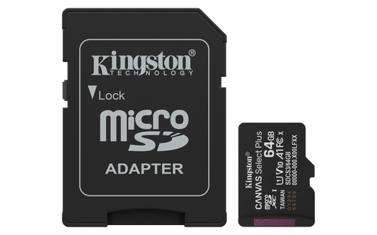 Card de Memorie MicroSDXC Kingston,64GB,Canvas Select Plus,Cu Adaptor