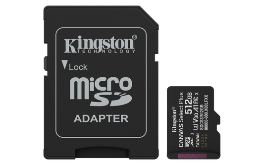 Card de Memorie MicroSDXC Kingston,512GB,Canvas Select Plus,Cu Adaptor