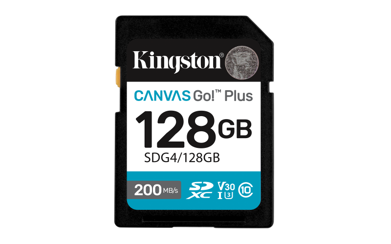 Card de Memorie SD Kingston 128GB  Canvas GO Plus CL 10
