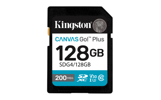 Card de Memorie SD Kingston 128GB  Canvas GO Plus CL 10