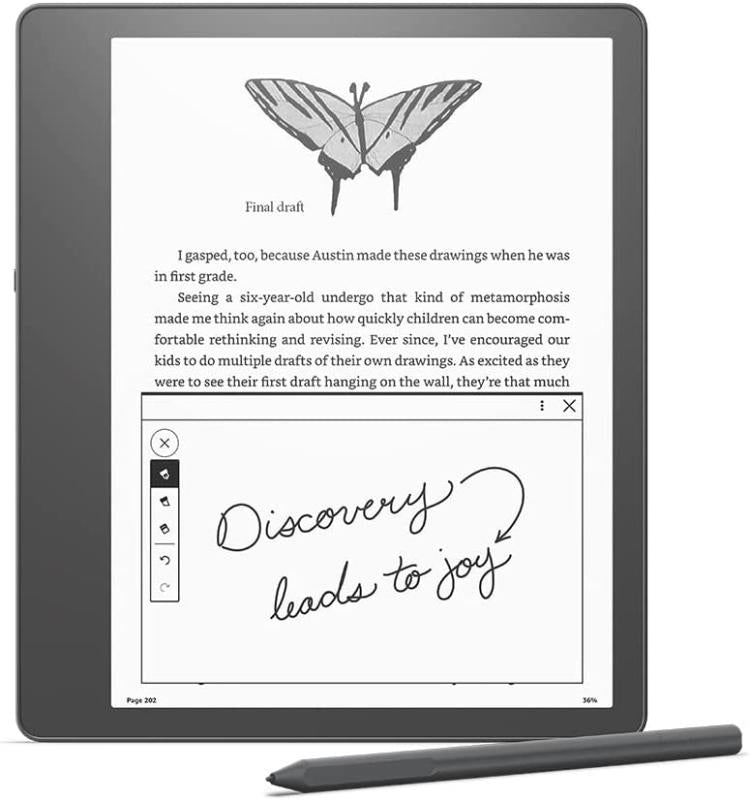 Tableta ePaper Amazon Kindle Scribe, ecran 10.2", 300 ppi, Premium Pen inclus, 16GB, Wi-Fi (Gri)