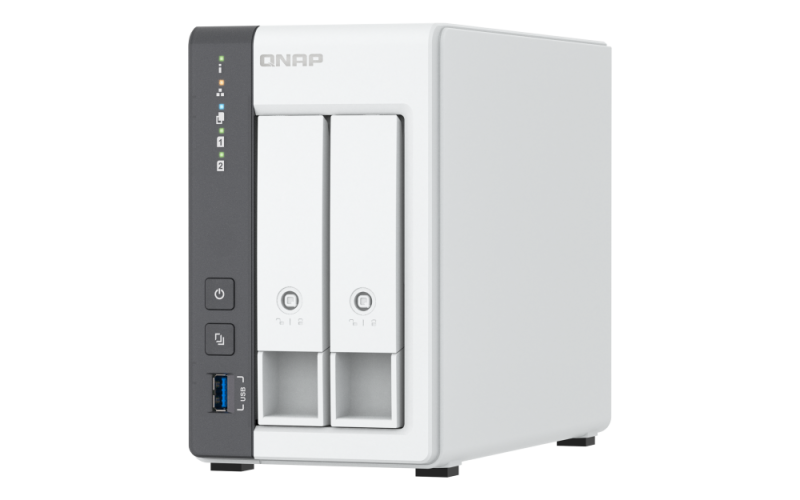 NAS QNAP 216G 2-Bay, CPU ARM 2.0GHz Quad core, RAM 4GB, 2.5"/3.5" SATA 6Gbps HDD (neincluse),  LAN: 1 x 2.5GbE + 1 x GbE, USB3.2 Gen1: 1 USB2.0: 2, tower, adaptor alimentare, garantie 2 ani