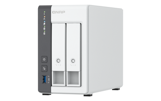 NAS QNAP 216G 2-Bay, CPU ARM 2.0GHz Quad core, RAM 4GB, 2.5"/3.5" SATA 6Gbps HDD (neincluse),  LAN: 1 x 2.5GbE + 1 x GbE, USB3.2 Gen1: 1 USB2.0: 2, tower, adaptor alimentare, garantie 2 ani