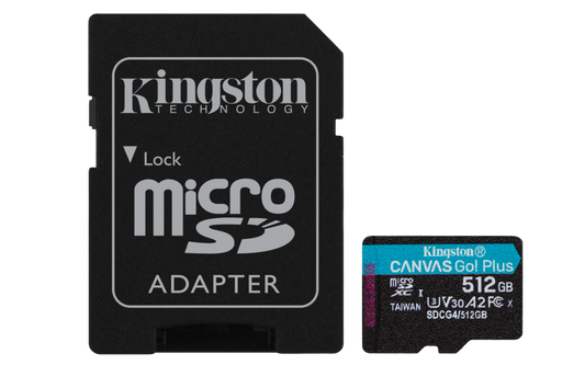 Card de Memorie Kingston 512GB Canvas Go! Plus CL10