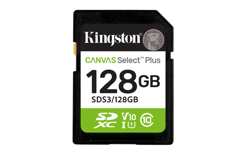 Card de Memorie SDXC Kingston,128GB,Canvas Select Plus