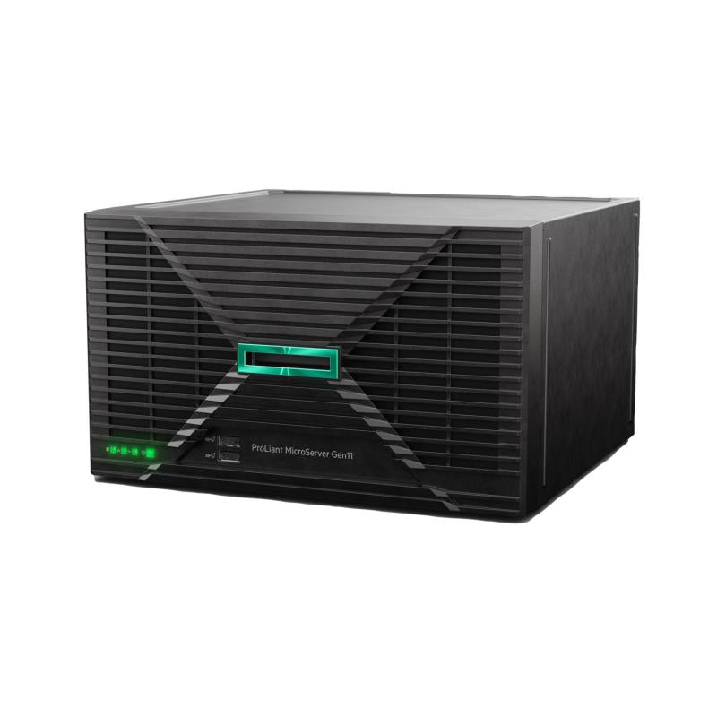 HPE ProLiant MicroServer Gen11 G7400 2c 16GB-U 4LFF-NHP 1TB HDD 180W Ext PS EMEA Cmp Module Server