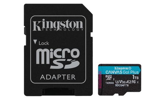Card de Memorie MicroSDXC Kingston,1TB,Canvas GO Plus ,Cu Adaptor