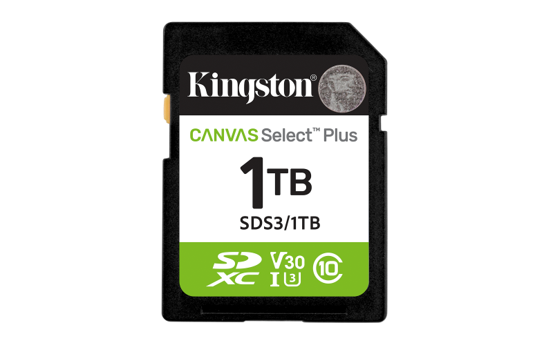 Card de Memorie SDXC Kingston, 1TB,Canvas Select Plus