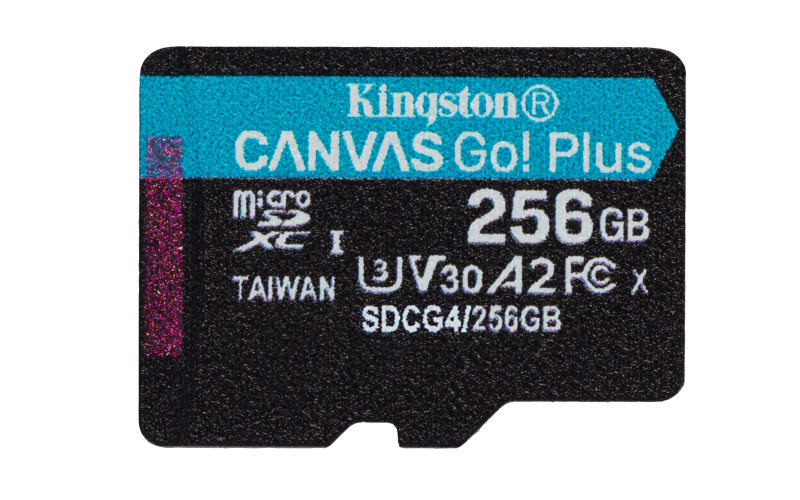 Card de Memorie MicroSDXC Kingston,256GB,Canvas GO Plus,Fara Adaptor