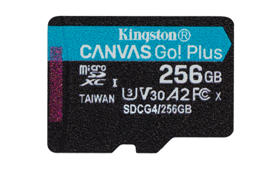 Card de Memorie MicroSDXC Kingston,256GB,Canvas GO Plus,Fara Adaptor